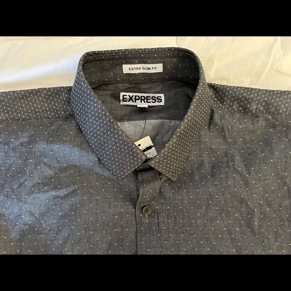 New Express dress shirt large slim fit